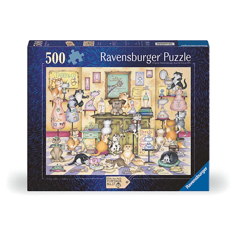Gekke katten Taby & Co. 500p Blok van Ravensburger – doos 2 van 3