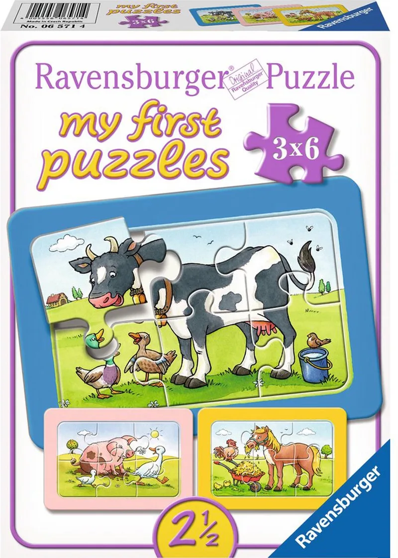 Goede vrienden - My First Puzzels - 3x6 stukjes - Kinderpuzzel from Ravensburger, Multicolour edition – box