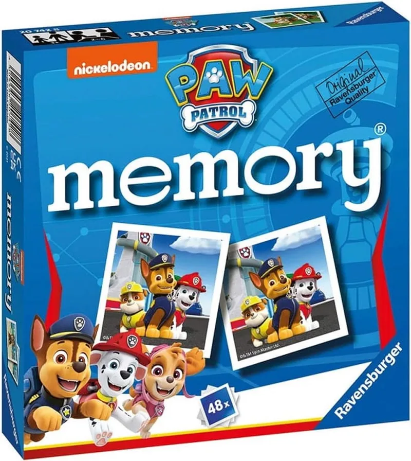Gra memory - Psi Patrol - 20742 - Mini Memory de Ravensburger – boîte