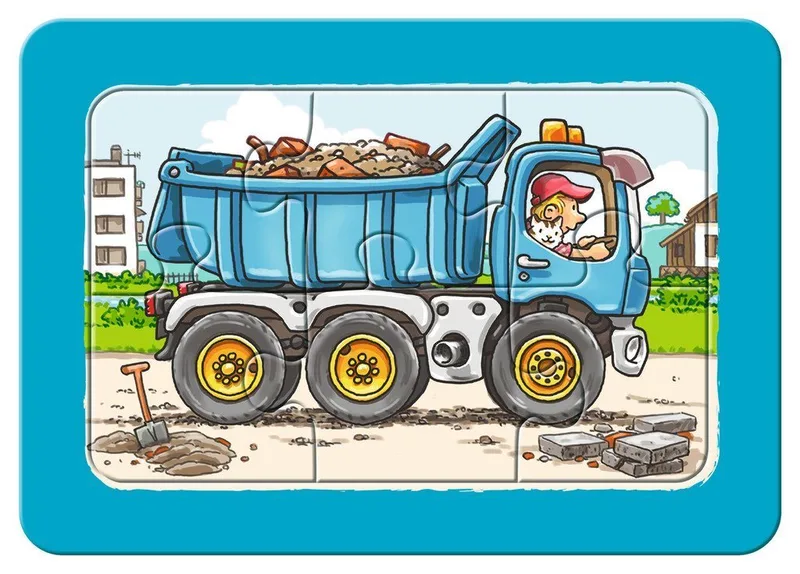Graafmachine, tractor en kiepauto (3x 6) from Ravensburger – box 3 of 4