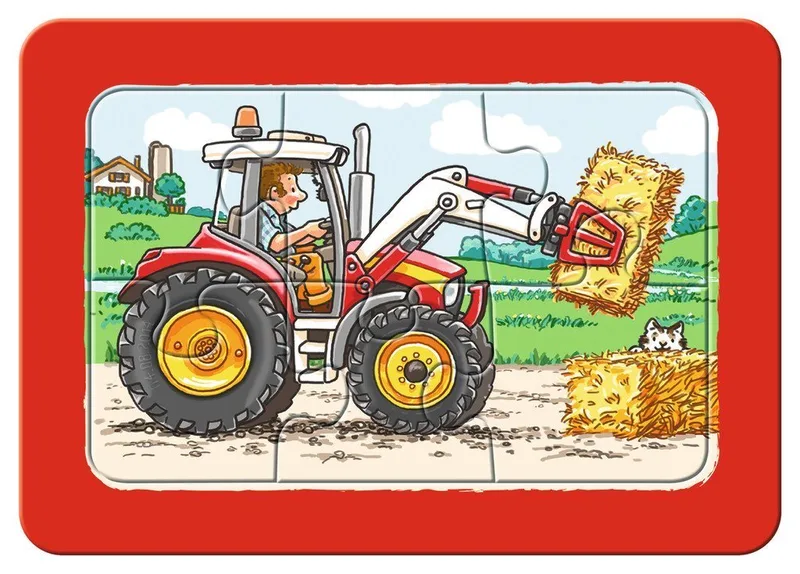 Graafmachine, tractor en kiepauto (3x 6) from Ravensburger – box 4 of 4