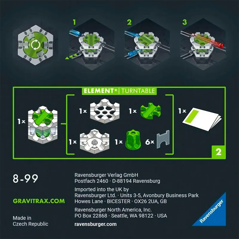 GraviTrax Pro Expansion Set Element Turntable från Ravensburger – kartong 3 av 6