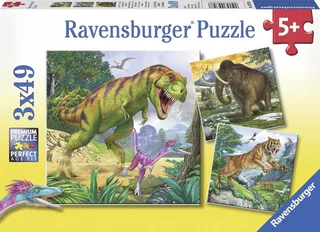 Heersers van de oertijd - Drie puzzels van 49 stukjes from Ravensburger, Multicolour edition – box 1 of 5