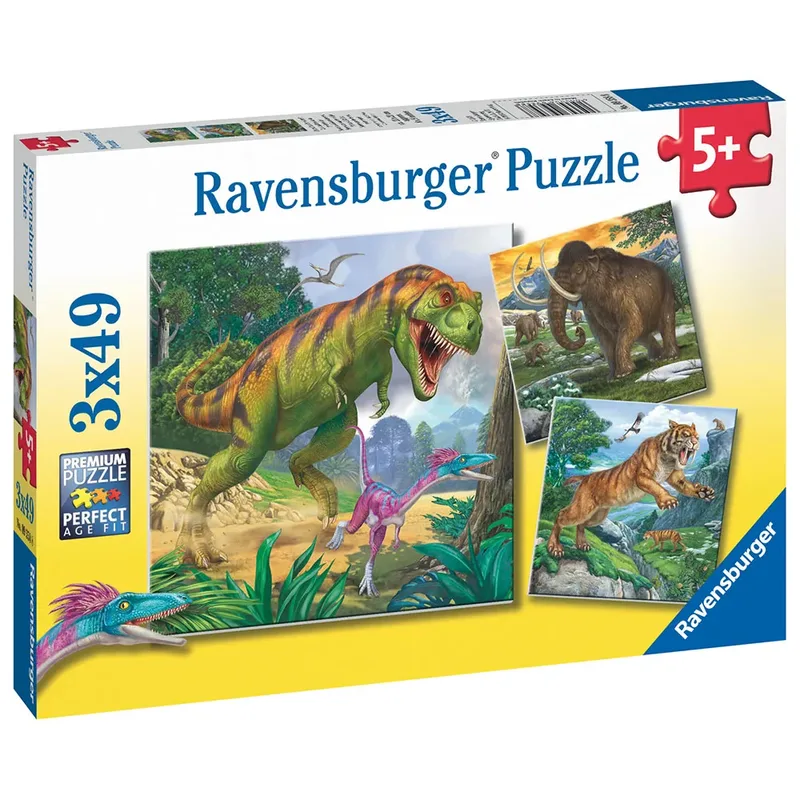 Heersers van de oertijd - Drie puzzels van 49 stukjes from Ravensburger, Multicolour edition – box 5 of 5