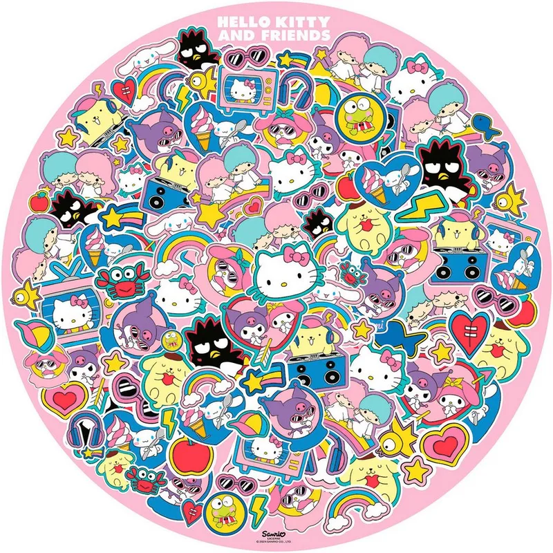 Hello Kitty ronde puzzel - 500 stukjes - legpuzzel. from Ravensburger, Multicolour edition – box 4 of 4