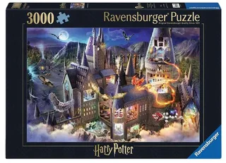 Hogwarts Castle Cutaway (3000) från Ravensburger – kartong 1 av 5