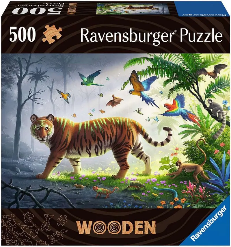 Houten Legpuzzel 500 stuk(s) Tijger from Ravensburger, Multicolour edition – box