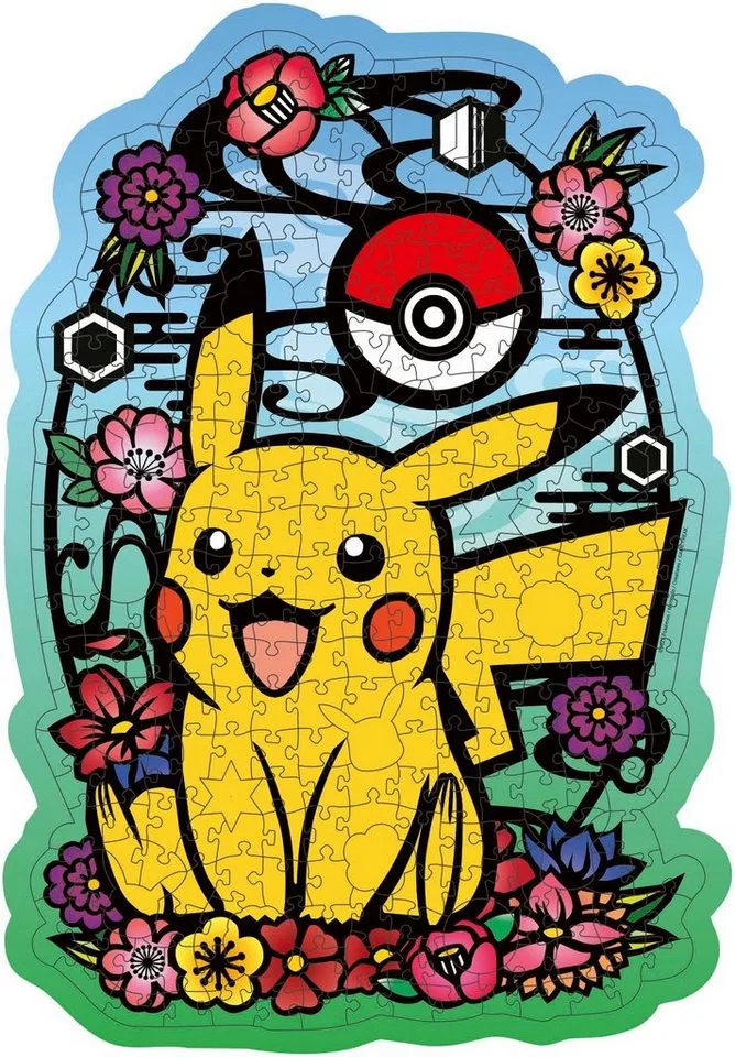 houten puzzel Pokemon Pikachu - Legpuzzel - 300 stukjes fra Ravensburger, Flerfarvet-udgave – æske 2 af 2