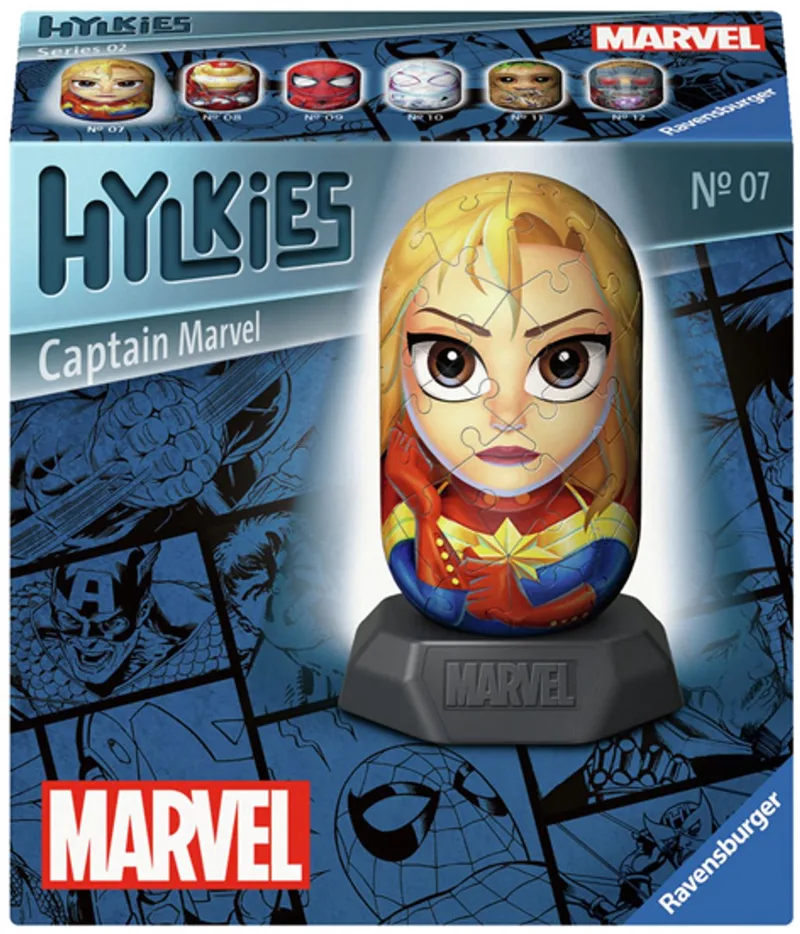 Hylkies - Marvel - Capsule Figuur de Ravensburger, édition Captain Marvel – boîte