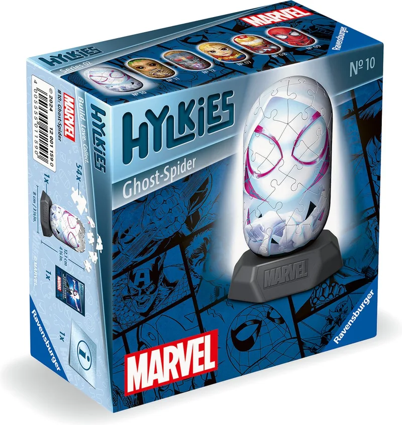 Hylkies - Marvel - Capsule Figuur van Ravensburger, editie Ghost Spider – doos