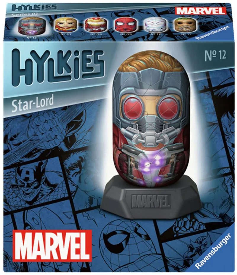 Hylkies - Marvel - Capsule Figuur fra Ravensburger, Star Lord-udgave – æske