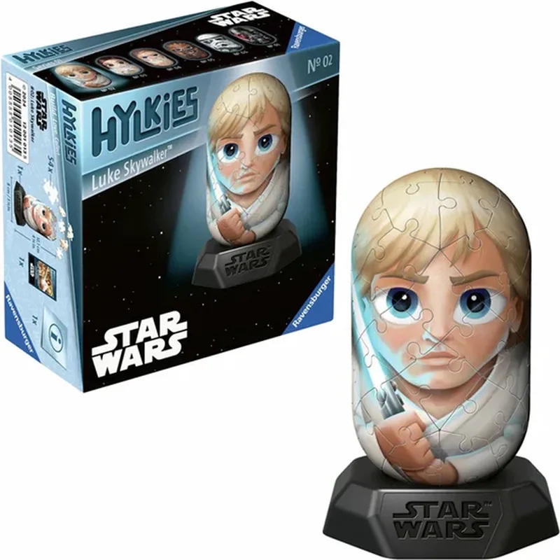 Hylkies - Star Wars Capsule Figuur fra Ravensburger, Luke Skywalker-udgave – æske