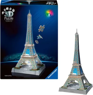 Eiffelturm 3d-puzzle Mit Led-beleuchtung 216 Stücke von Ravensburger, Ausgabe Mehrfarbig – Schachtel 4 von 5