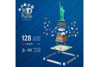 Iconics: Statue of Liberty met licht - 3D Puzzel - 108 Stukjes - Bouwset voor kinderen vanaf 8 jaar from Ravensburger, Multicolour edition – box 5 of 5