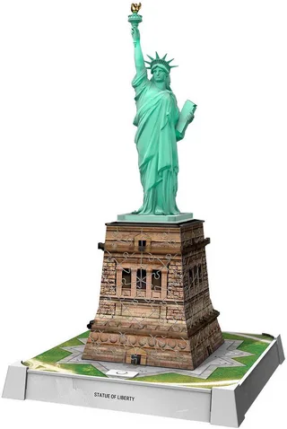Iconics: Statue of Liberty met licht - 3D Puzzel - 108 Stukjes - Bouwset voor kinderen vanaf 8 jaar from Ravensburger, Multicolour edition – box 3 of 5