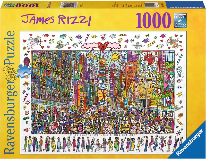 James Rizzi: Times Square from Ravensburger, Multicolour edition – box