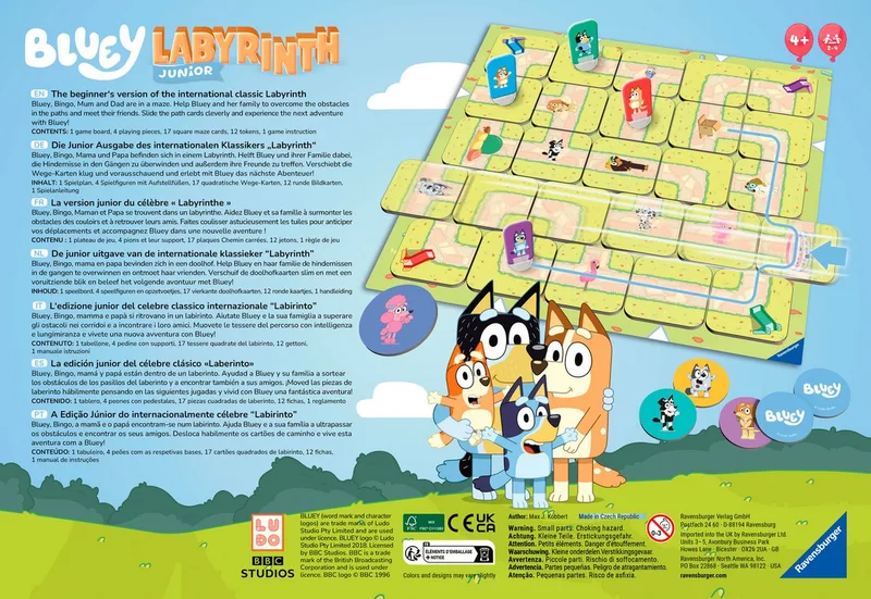Junior Labyrinth - Bluey van Ravensburger – doos 2 van 4