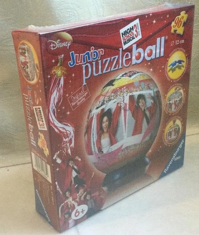 Junior Puzzleball - 96 stukjes - High School Musical 3 van Ravensburger, editie Rood – doos