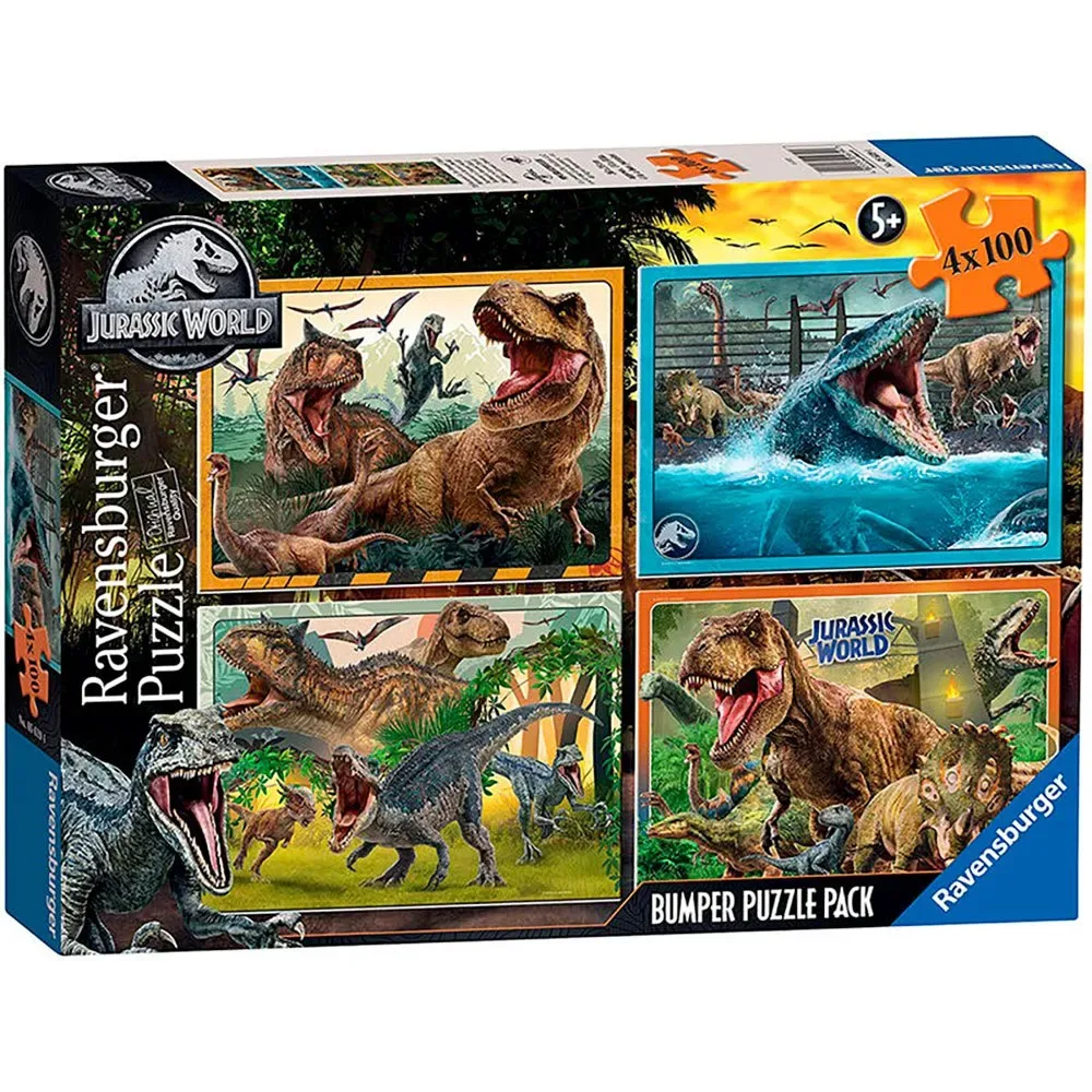 Puzzle Jurassic World 4x100 Pièces de Ravensburger – boîte