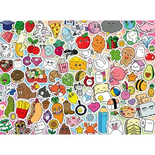 Kawaii – Legpuzzel – 500 Stukjes van Ravensburger, editie Felle kleuren – doos 3 van 3