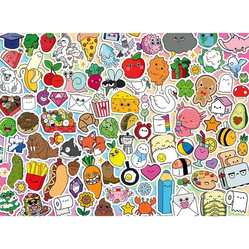 Kawaii – Legpuzzel – 500 Stukjes van Ravensburger, editie Felle kleuren – doos 3 van 3