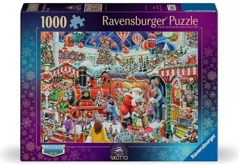 kerst legpuzzel 1000 stukjes stoomtrein aanbieding. from Ravensburger, Multicolour edition – box