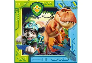 Kinderpuzzel - Paw Patrol 3 - Dino Movie - 3 in 1 Puzzel - Kinderpuzzel 3 x 49 Stukjes - Vanaf 5 Jaar fra Ravensburger, Flerfarvet-udgave – æske 2 af 4