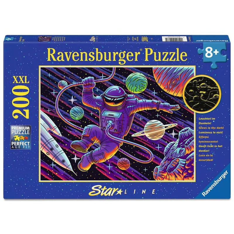 Kinderpuzzel Uitstapje in de Ruimte XXL 200 Stukjes Glow in the Dark von Ravensburger – Schachtel