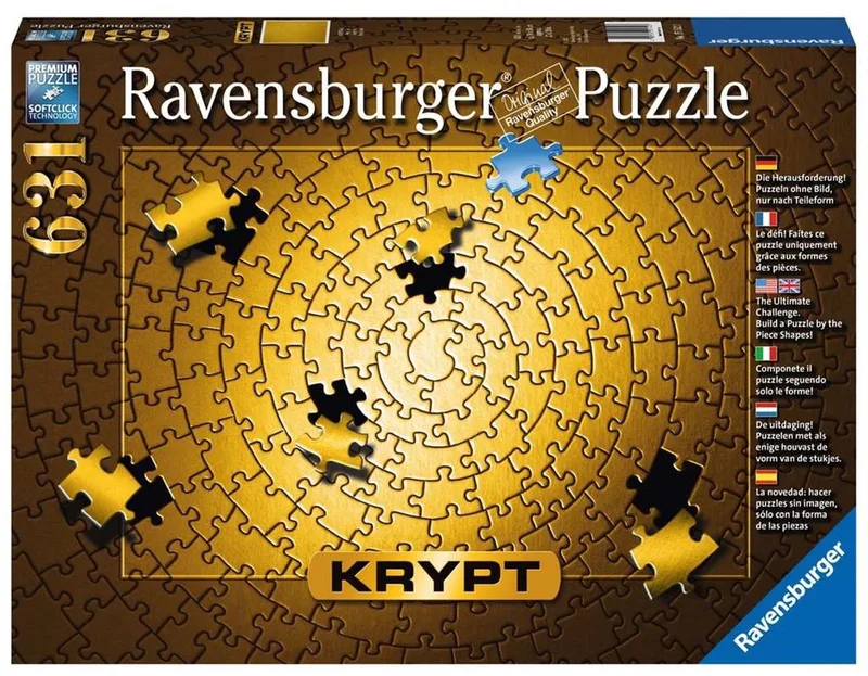 Krypt Puzzel - Legpuzzel - 631 stukjes van Ravensburger, editie Goud – doos