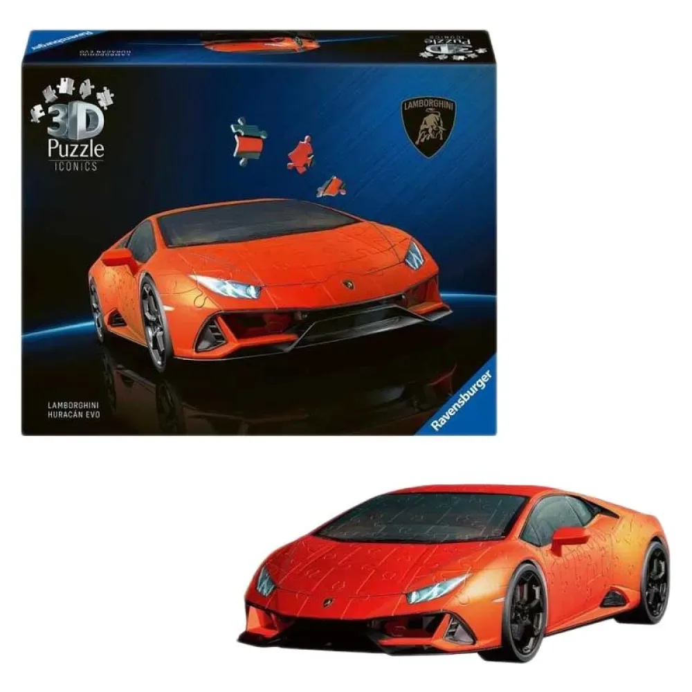 Lamborghini Huracán Evo 3d-puzzel 108 Stukken van Ravensburger – doos