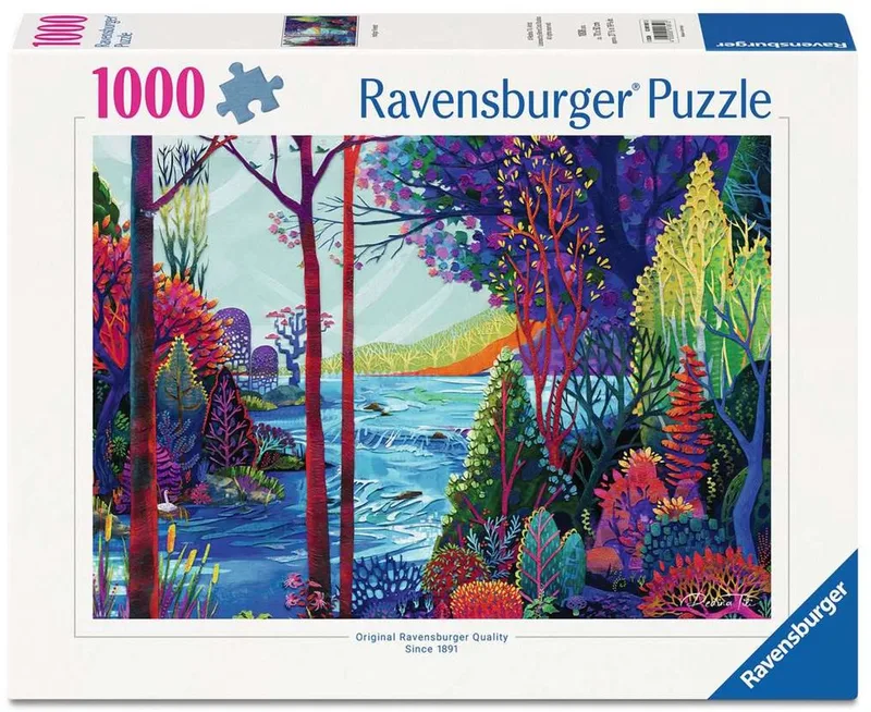 Legpuzzel – 1000 Stukjes – 70 x 50 cm fra Ravensburger, Indigo-udgave – æske