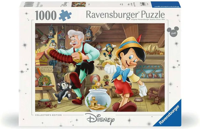 legpuzzel Disney Pinokkio 1000 stukjes puzzel volwassenen. von Ravensburger, Ausgabe Mehrfarbig – Schachtel 1 von 2