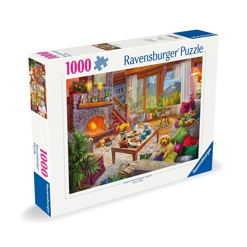 legpuzzel Gezellige Hut 1000 stukjes landschap puzzel. van Ravensburger, editie Meerkleurig – doos 3 van 3