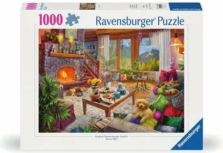 legpuzzel Gezellige Hut 1000 stukjes landschap puzzel. van Ravensburger, editie Meerkleurig – doos 1 van 3