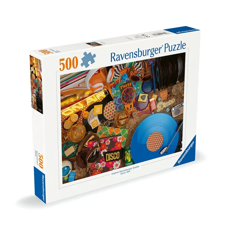 legpuzzel Hallo Vinyl 500 stukjes muziek retro. van Ravensburger, editie Meerkleurig – doos 2 van 3