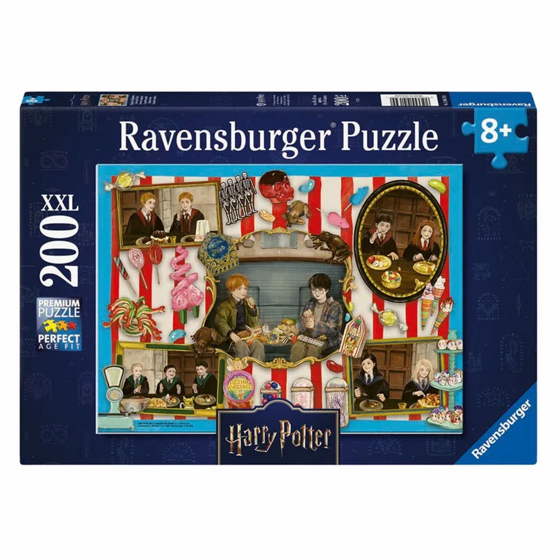 legpuzzel Harry Potter Magische Zoetigheden 200 stukjes XXL. fra Ravensburger, Flerfarvet-udgave – æske