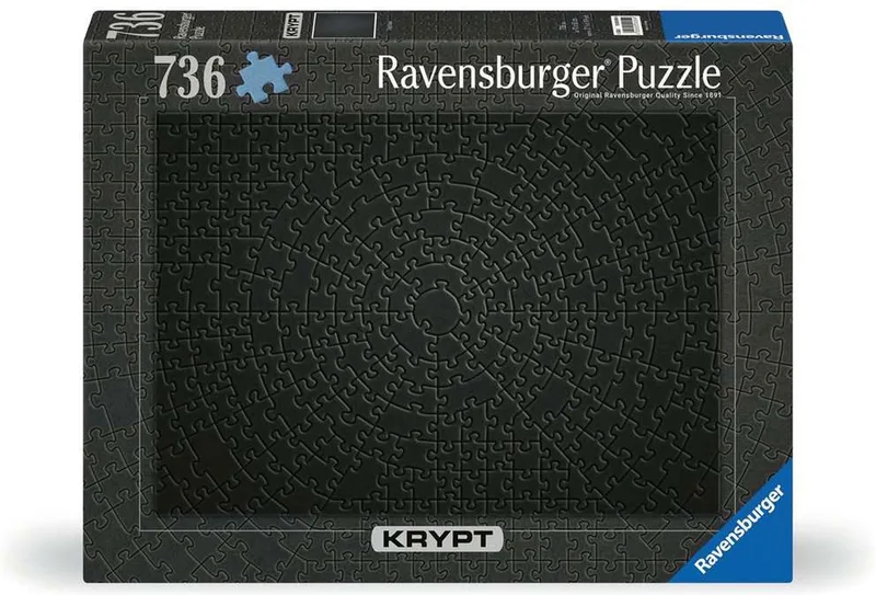 legpuzzel Krypt Black 736 stukjes puzzel volwassenen. from Ravensburger, Black edition – box