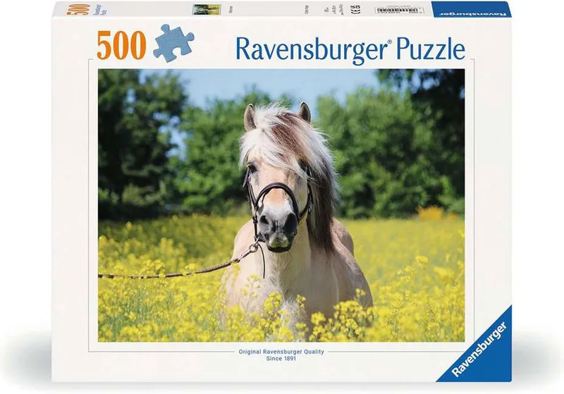 legpuzzel paard landschap 500 stukjes voor volwassenen. van Ravensburger, editie Meerkleurig – doos