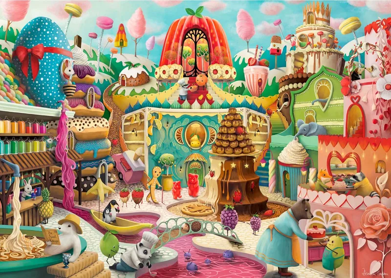 legpuzzel Sweet Street 1000 stukjes kunst puzzel volwassenen. van Ravensburger, editie Meerkleurig – doos 4 van 4