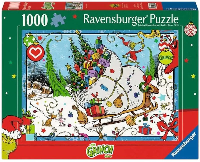 legpuzzel The Grinch 1000 stukjes film puzzel. van Ravensburger, editie Meerkleurig – doos