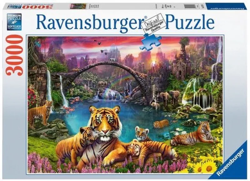 legpuzzel Tiger paradise 3000 stukjes from Ravensburger, Multicolour edition – box