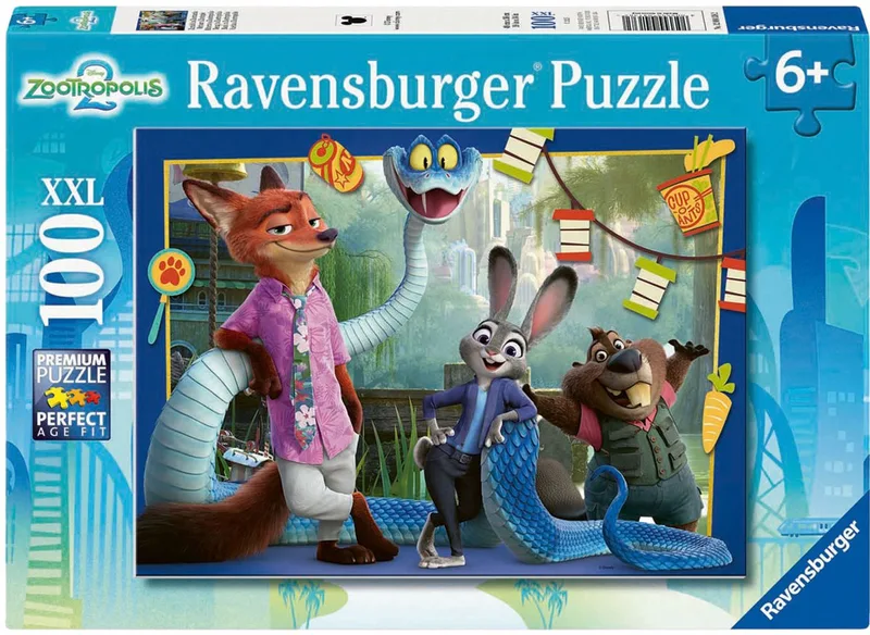 legpuzzel Zootopia XXL 100 stukjes kinderpuzzel. from Ravensburger, Multicolour edition – box 1 of 2