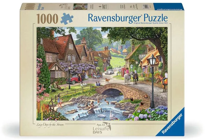 Leisure Days No.13: Rustige Dagen aan de Beek - 1000 stukjes van Ravensburger, editie Meerkleurig – doos
