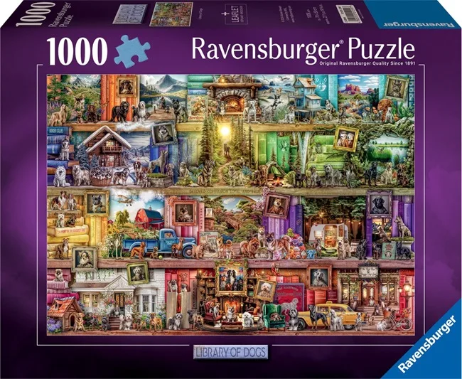Library of Dogs (1000) de Ravensburger – boîte