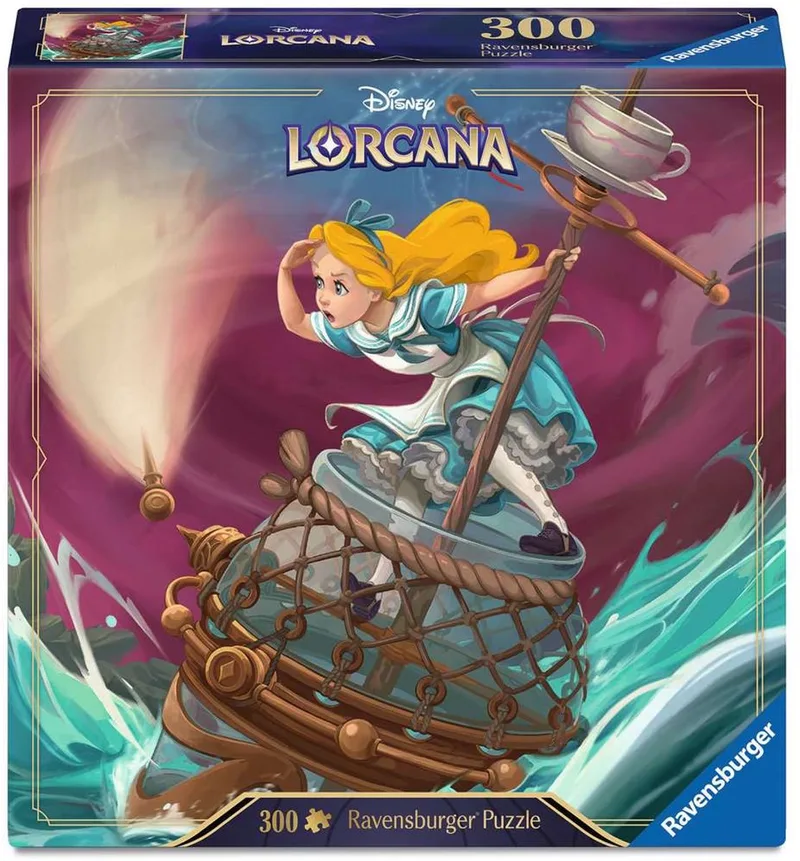 Lorcana puzzel Alice "Wise sailor" fra Ravensburger, Alice, Wise sailor-udgave – æske