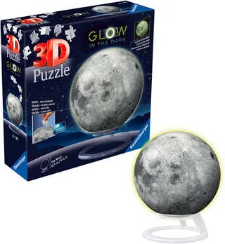 Maan Glow in the Dark - 3D Puzzel fra Ravensburger, Flerfarvet-udgave – æske 4 af 4