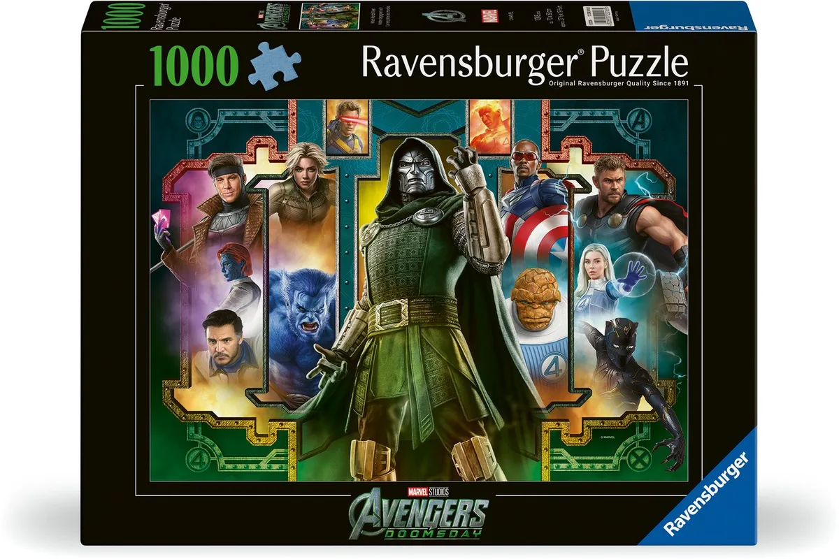 Marvel Avengers Doomsday Puzzel – 1000 stukjes – Marvel Legpuzzel voor Volwassenen van Ravensburger – doos