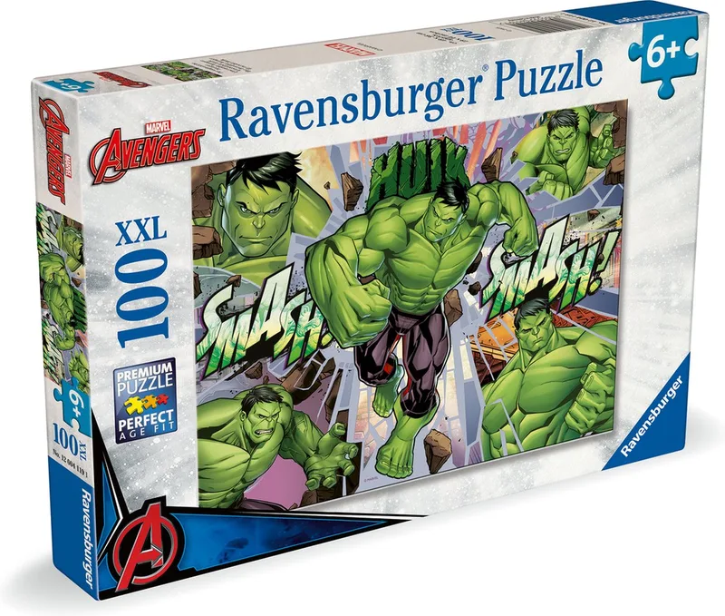 Marvel Hulk - Legpuzzel - 100 XXL-Stukjes van Ravensburger, editie Meerkleurig – doos 1 van 2