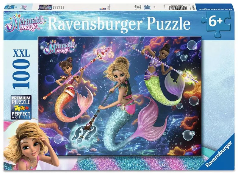 Mermaid Magic Puzzel - Kinderpuzzel 100 XXL Stukjes - Vanaf 6 Jaar from Ravensburger, Multicolour edition – box