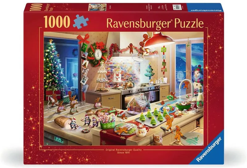 Merry Mischief – Kerst in de Keuken Puzzel – 1000 Stukjes from Ravensburger, Multicolour edition – box 1 of 2